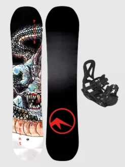 Pirate 120 + Junior S Black 2023 Snowboard S